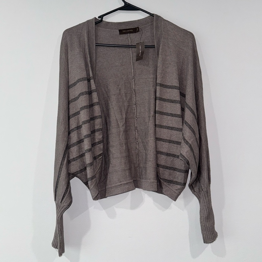 NWT The Limited Long Sleeve Striped Cardigan Size Large